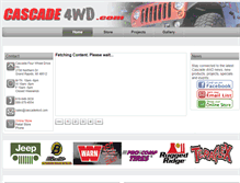 Tablet Screenshot of cascade4wd.com